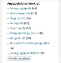 Angebotsformen
